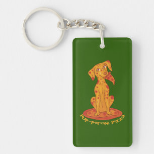 Pizza Puppy Keychain