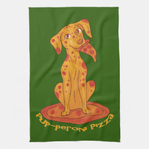 Pizza Puppy Kitchen Towel