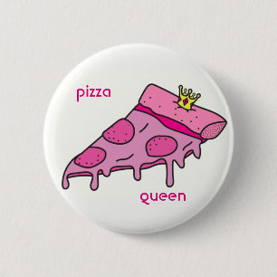 Pizza Queen Button