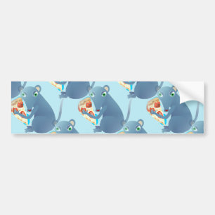 pizza rat bumper sticker