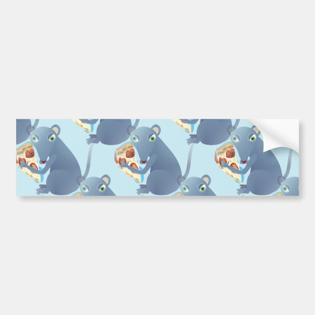 pizza rat bumper sticker (Front)