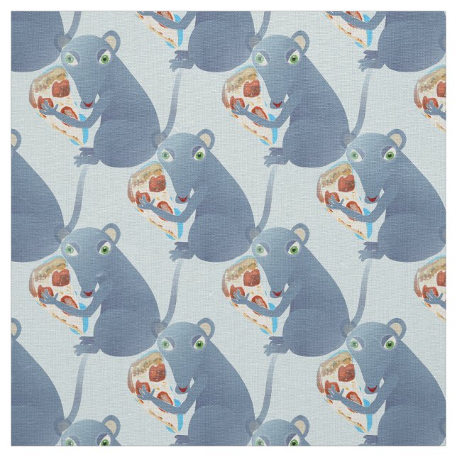 pizza rat fabric (Swatch)