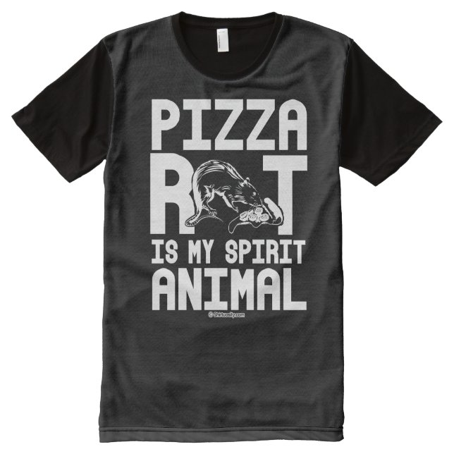 Pizza Rat is my spirit animal All-Over-Print T-Shirt (Front)