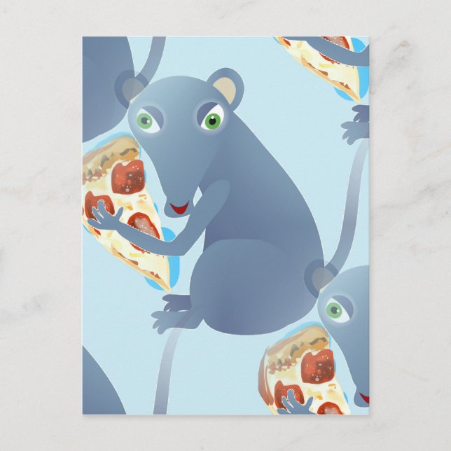 pizza rat postcard (Front)