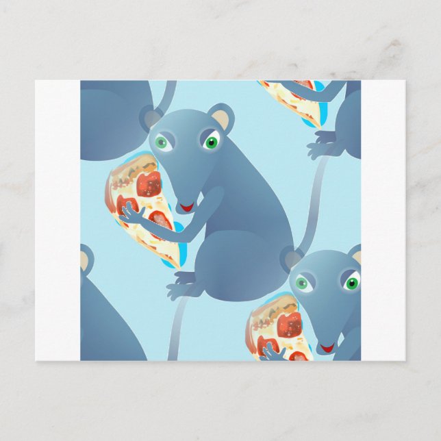 pizza rat postcard (Front)