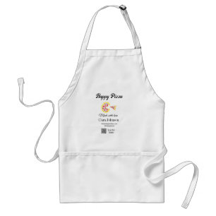 Pizza restaurant cafe pizzeria scan QR code order  Standard Apron