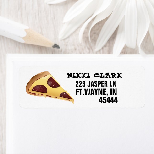 PIZZA RETURN ADDRESS LABELS (Insitu)