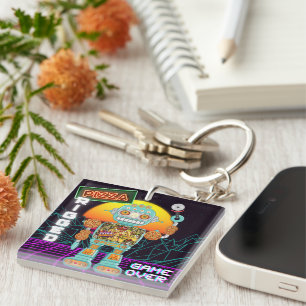 Pizza Rigged - Game Over Keychain