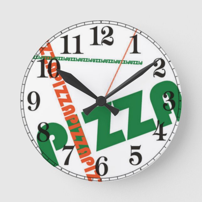 Pizza Round Clock (Front)