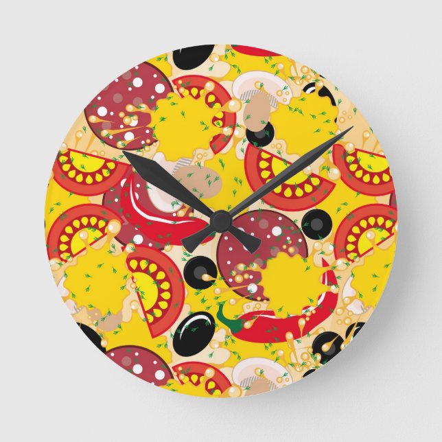 Pizza Round Clock (Front)