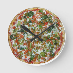pizza round clock