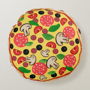 PIZZA ROUND funny PILLOW
