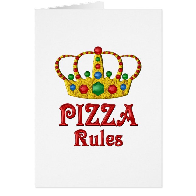 PIZZA RULES (Front)
