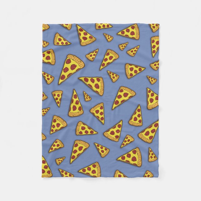 Pizza Rules! Fleece Blanket (Front)