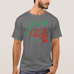 Pizza Satan Occult Punk Goth Baphomet Devil Black  T-Shirt