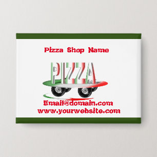 Pizza service,red green ,personalized