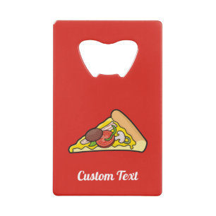 Pizza Slice Credit Card Bottle Opener
