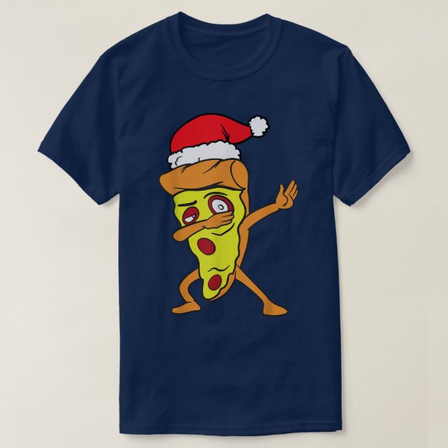 Pizza Slice Dabbing Dab Dancing Christmas 23944461 T-Shirt (Design Front)
