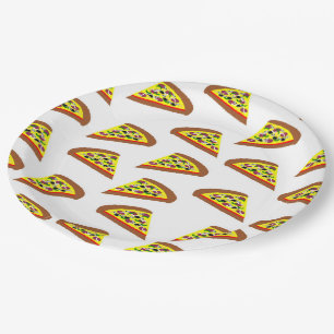 Pizza Slice Design Paper Plate