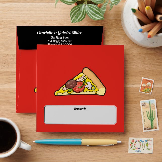 Pizza slice envelope (Desk)