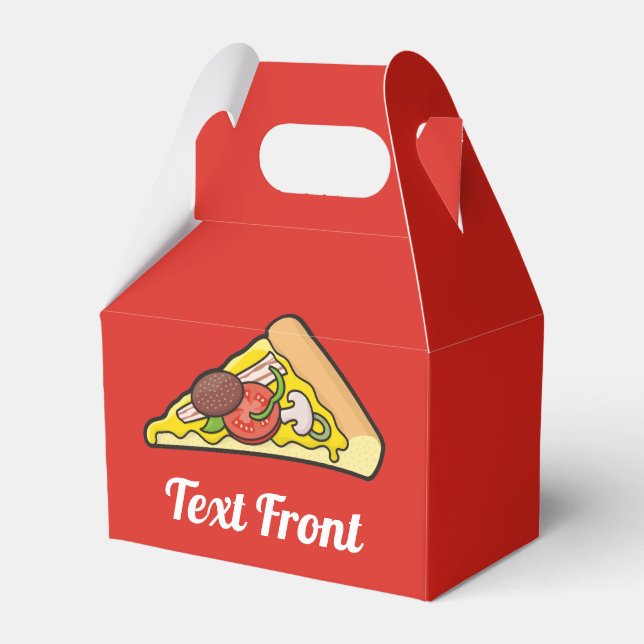 Pizza slice favor box (Front Side)