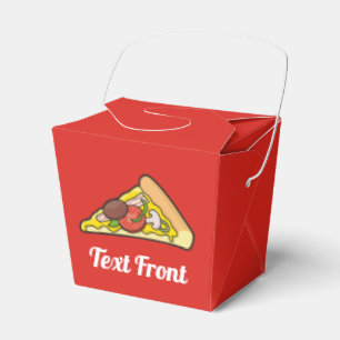Pizza slice favor box