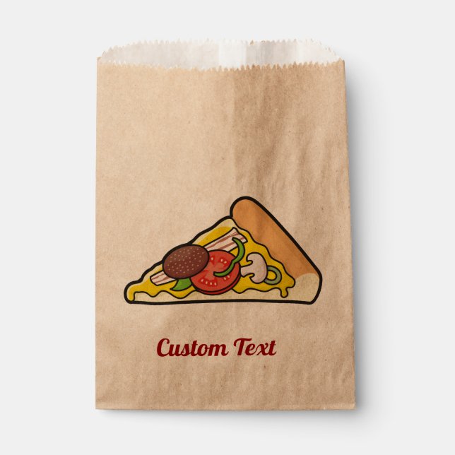 Pizza Slice Favour Bag (Front)