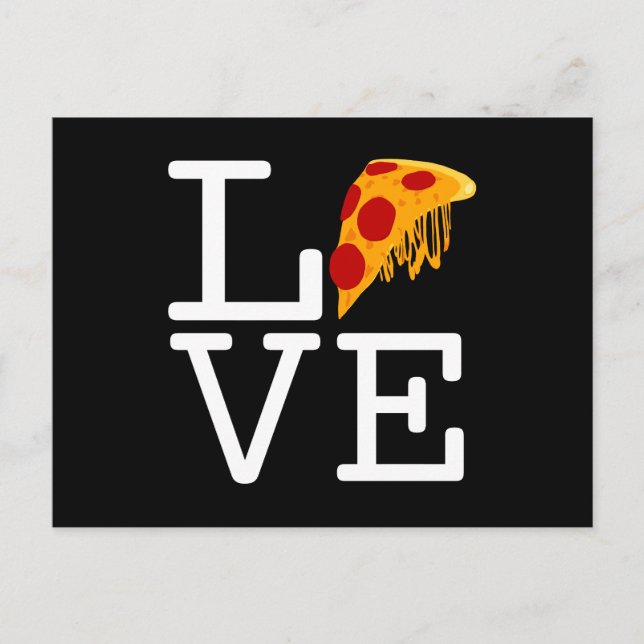 Pizza Slice Love Postcard (Front)