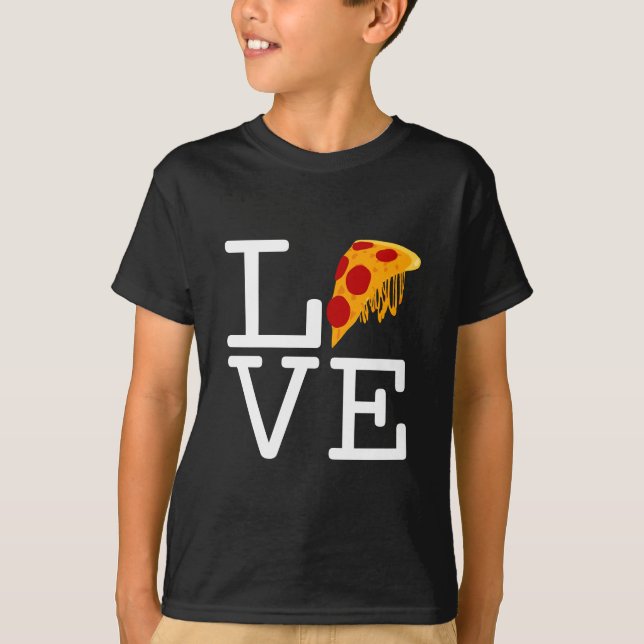 Pizza Slice Love T-Shirt (Front)