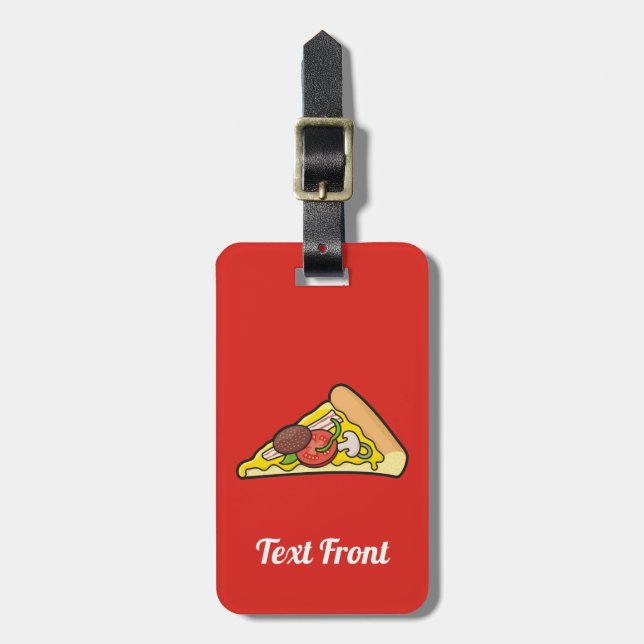 Pizza Slice Luggage Tag (Front Vertical)