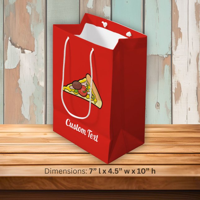 Pizza slice medium gift bag (Creator Uploaded)