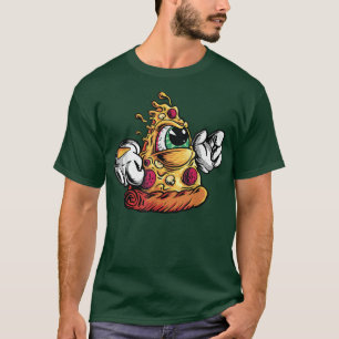 Pizza Slice Monster Funny Pizza Love Pizzatarian 2 T-Shirt
