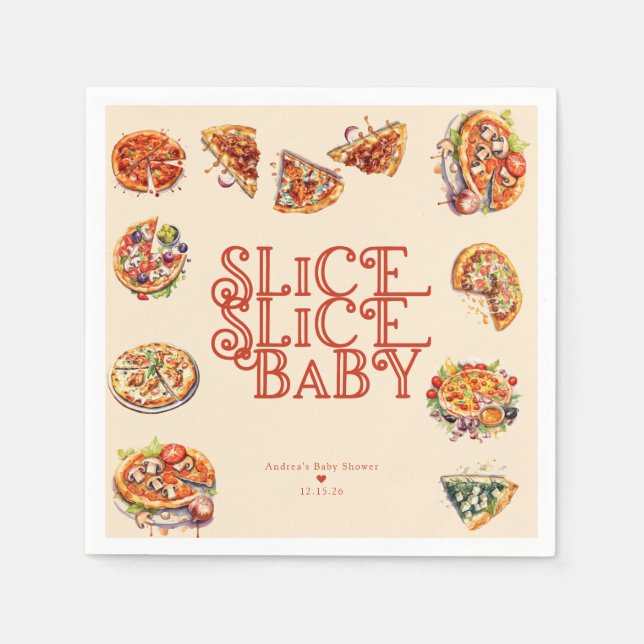 Pizza | Slice  Napkin (Front)
