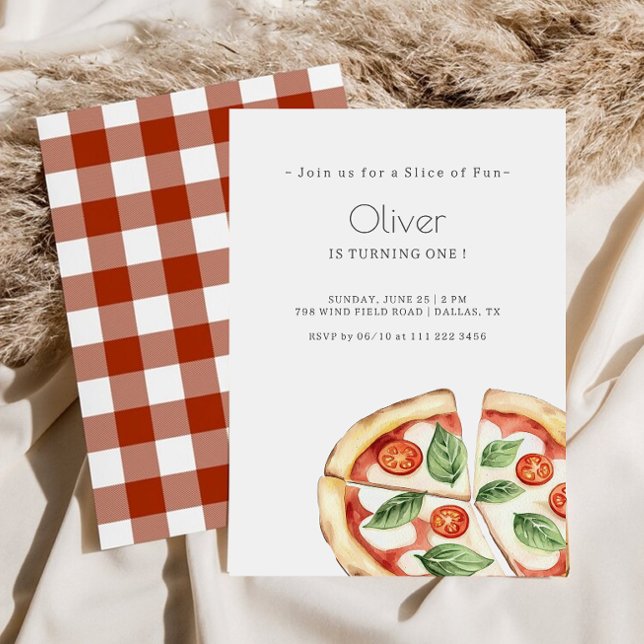 Pizza Slice of Fun Birthday Invitation (Creator Uploaded)
