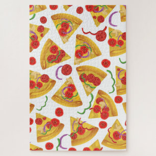 Pizza Slice Pattern Jigsaw Puzzle