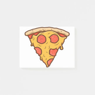 pizza, slice, pizza slice, dripping, pepperoni, fo post-it notes