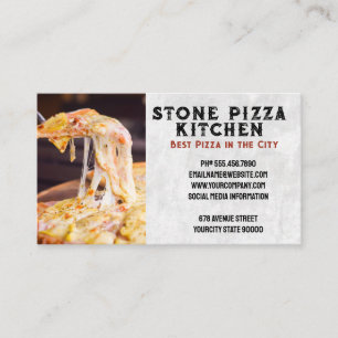 Pizza Slice Pull   Restaurant  Business Card