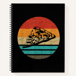 Pizza Slice Retro Style Vintage Notebook