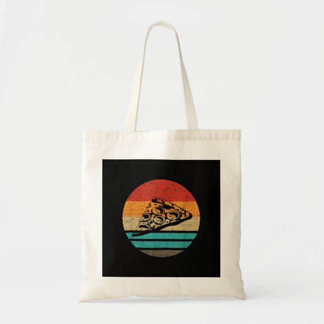 Pizza Slice Retro Style Vintage Tote Bag (Front)