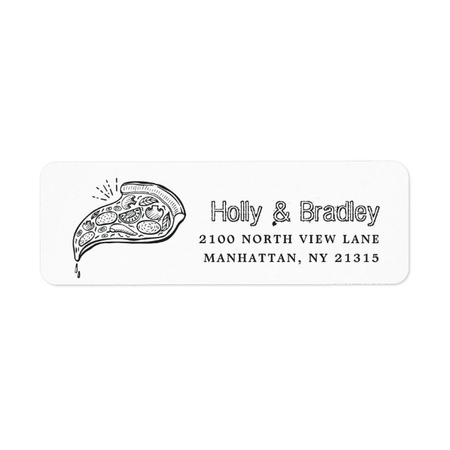 Pizza Slice | Return Address Label (Front)
