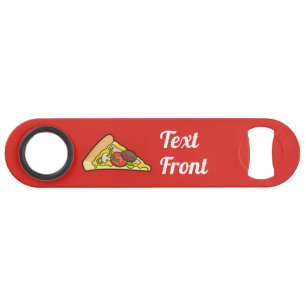 Pizza slice speed bottle opener