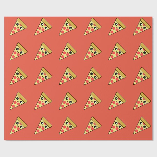 Pizza Slice Wrapping Paper (Flat)