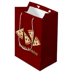 Pizza Slices Design Gift Bag