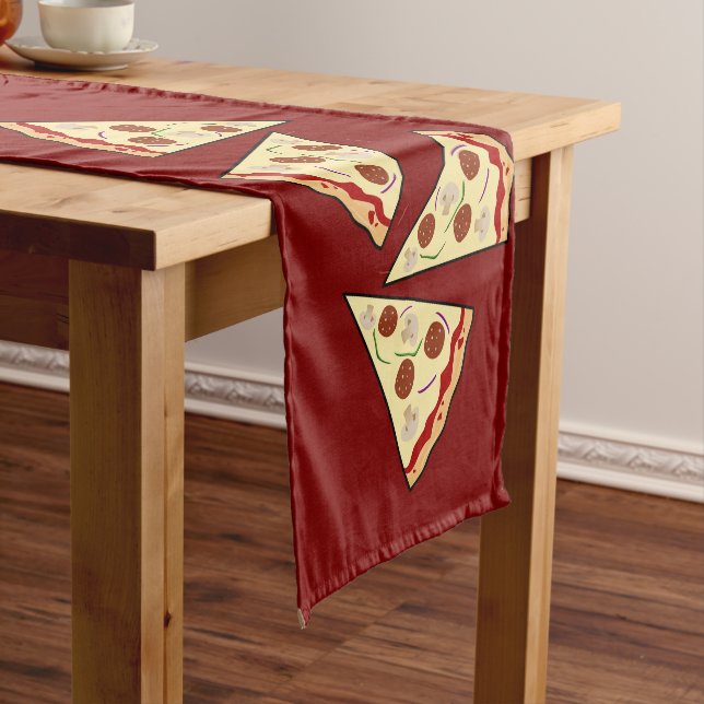 Pizza Slices Design  Short Table Runner (In Situ)