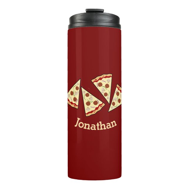 Pizza Slices Design  Thermal Tumbler (Front)