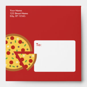 Pizza Slices - Enveloppes de la fête de la pizza