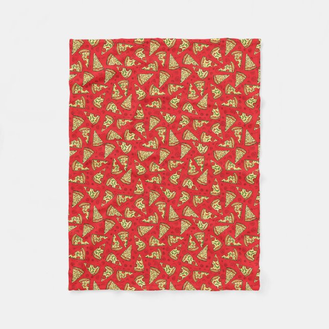 Pizza Slices Fleece Blanket (Front)