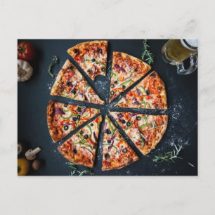 Pizza Slices Italienne Carte postale
