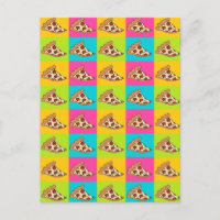 Pizza slices tiled design