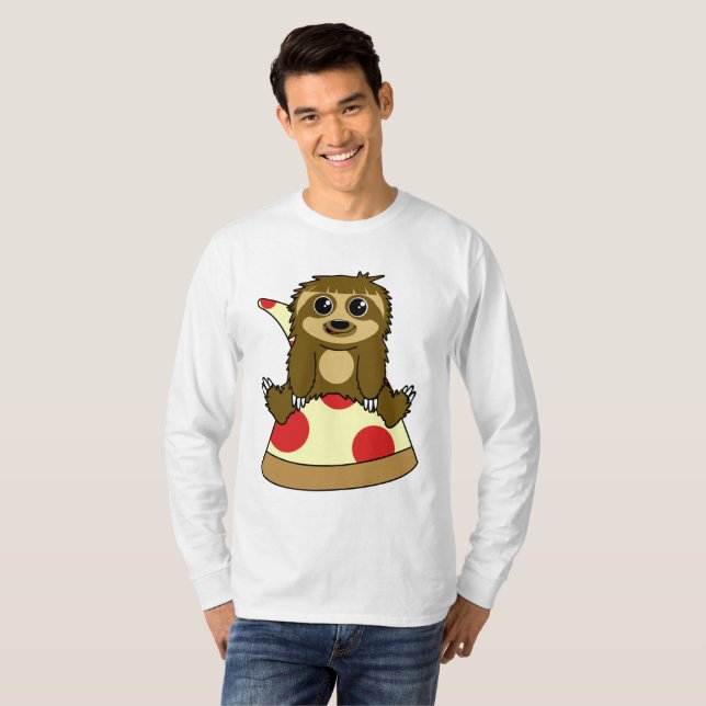 Pizza Sloth T-Shirt (Front Full)